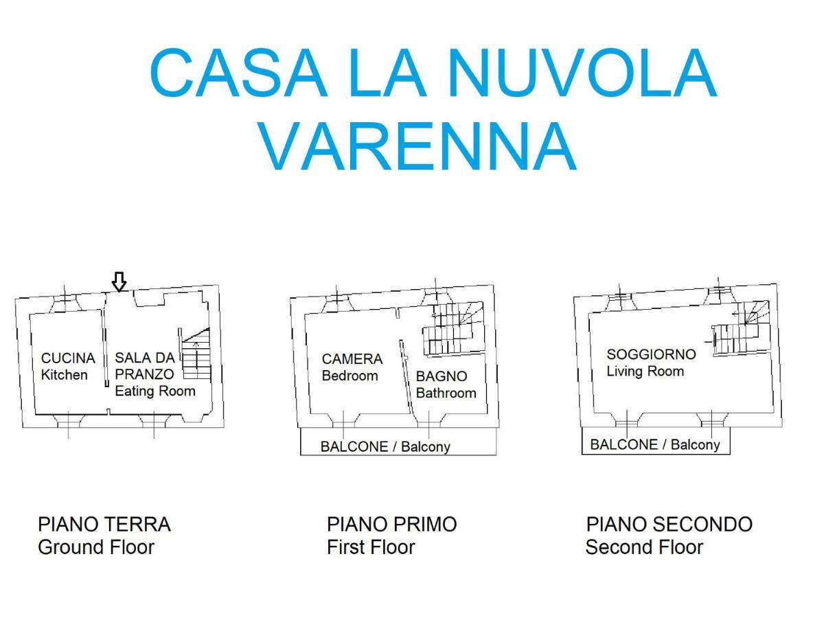 Casa La Nuvola Varenna Bagian luar foto